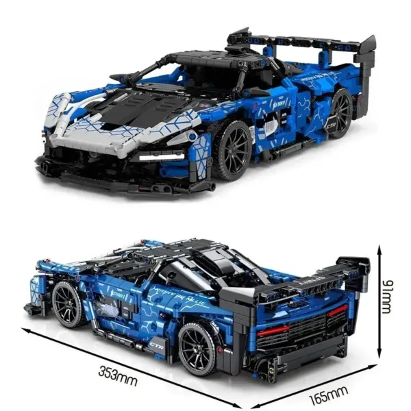 Racing Car Model Building Blocks 1404Pcs - Image 7