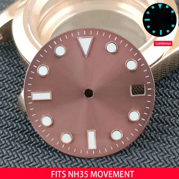 Luminous 28.5mm Watch Dial for NH35 Movement - Image 6