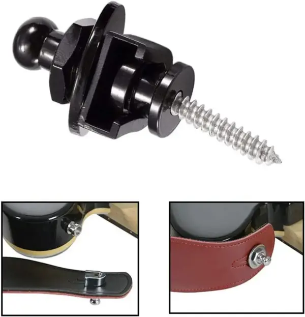 Premium Metal Guitar Strap Buttons and Pins - Image 4
