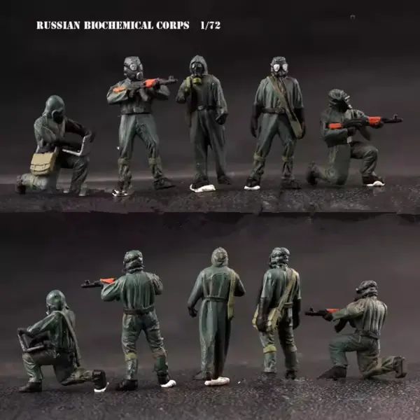 1:72 Scale Resin Russian Biochemical Corps Figures - Image 2