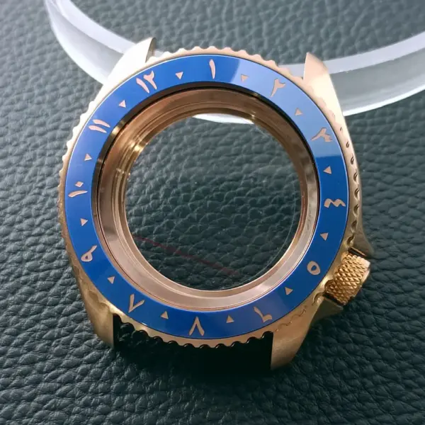 42mm Gold Rose Gold Stainless Steel Watch Case - Image 55