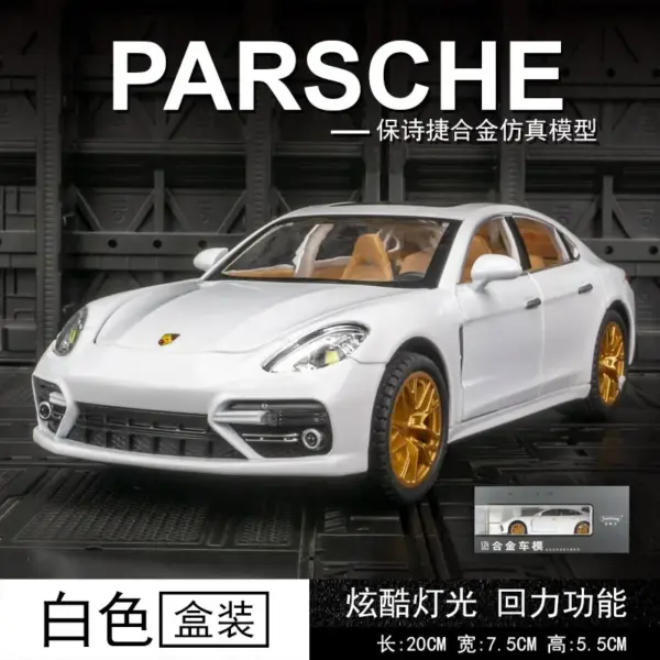1:24 Diecast Porsche Panamera Model Car - Image 10