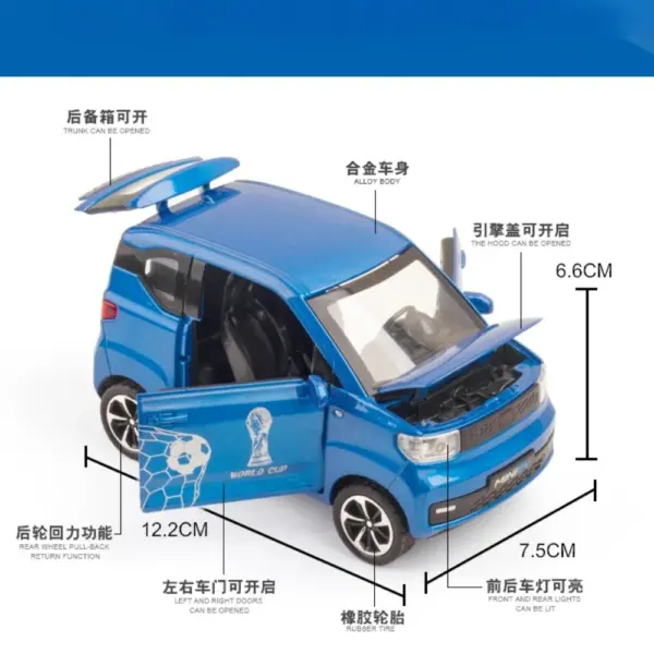 1:24 WULING HONGGUANG MINI EV Alloy Model Car - Image 5