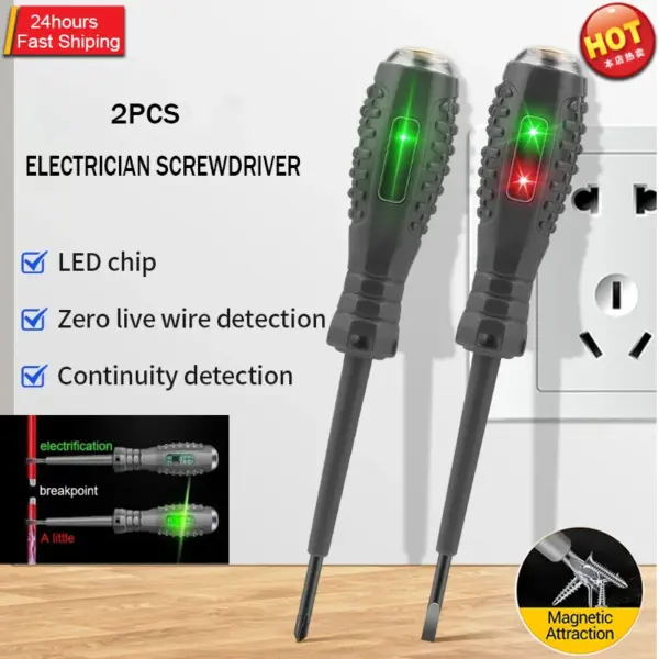 Electrician Voltage Test Screwdriver Set