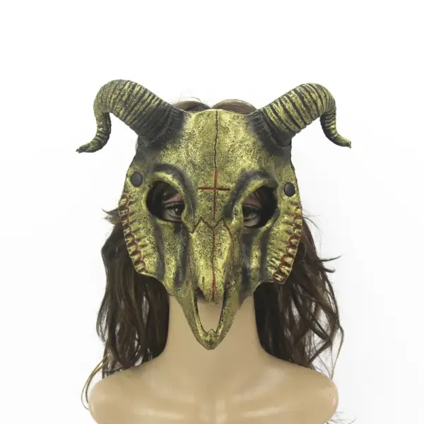 Goat Skull Horn Mask for Halloween Cosplay - Image 2