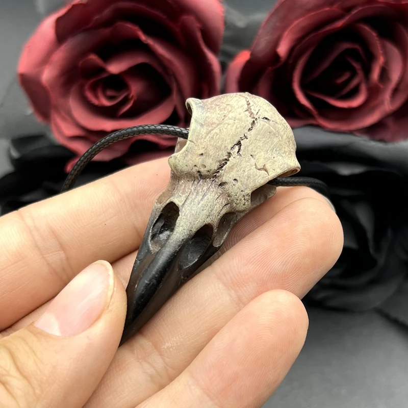 Gothic 3D Raven Skull Necklace for Women 3 Gothic 3D Raven Skull Necklace for Women - Image 3