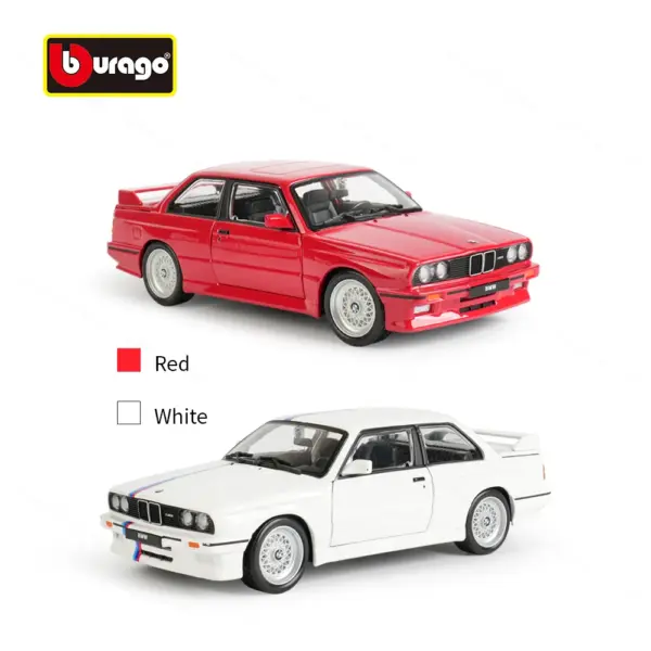 Bburago 1:24 Diecast 1988 BMW M3 Model Car - Image 6