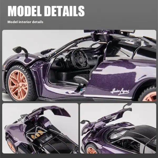 1:32 Pagani Huayra Diecast Model Car - Image 5