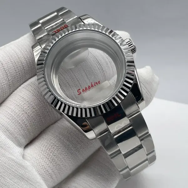 40mm Stainless Steel Watch Case Kit NH35 NH38 - Image 3