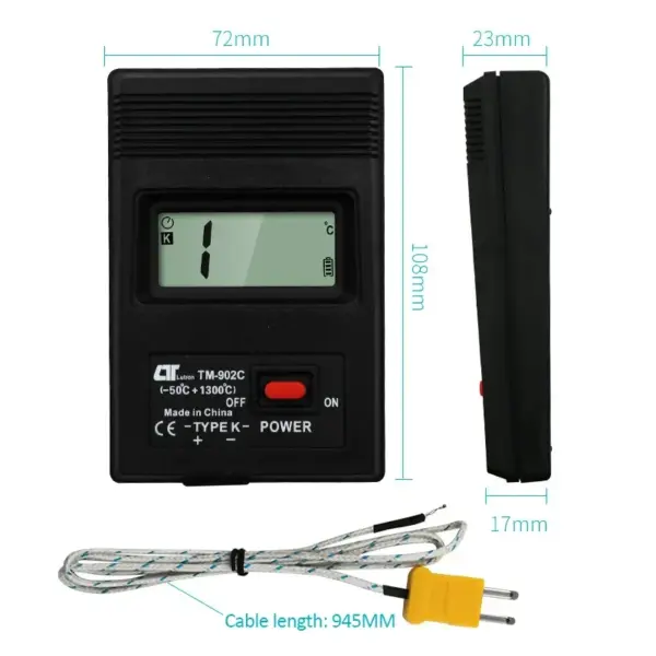 TM-902C K Type Digital Temperature Detector - Image 5