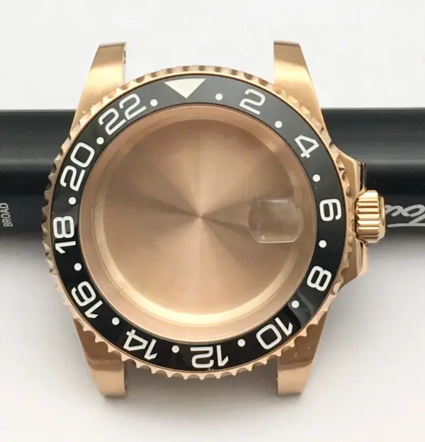 40mm Stainless Steel Rose Gold Watch Case - Image 11