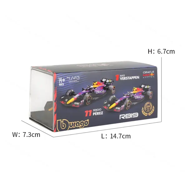 Bburago 1:43 Redbull Racing Diecast Model Car - Image 4