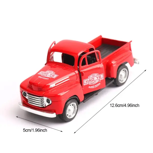 1:32 Alloy Cartoon Bus Pull Back Toy Car - Image 6