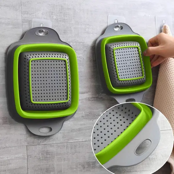 Silicone Collapsible Drain Basket for Kitchen - Image 5