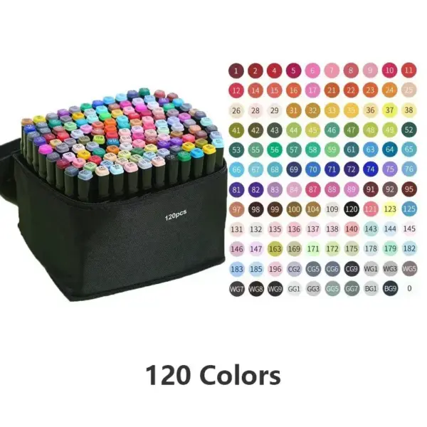 168 Colored Marker Pens Art Set - Image 7