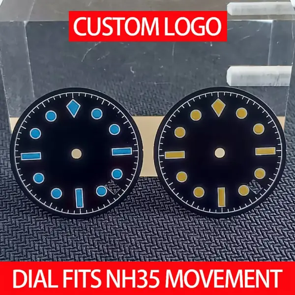 28.5mm Luminous Watch Dial for NH35/NH36 - Image 2