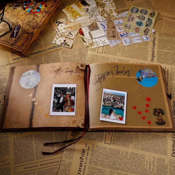DIY Retro Style Photo Album 10 Inch Journal - Image 4