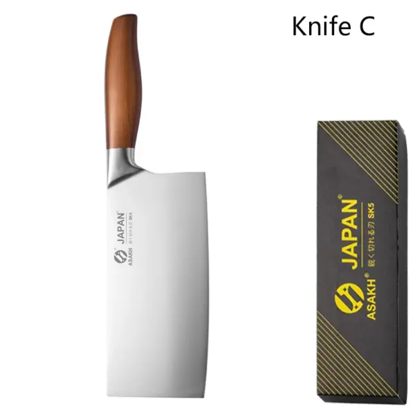 Japanese Stainless Steel Kitchen Knives Set - Image 10