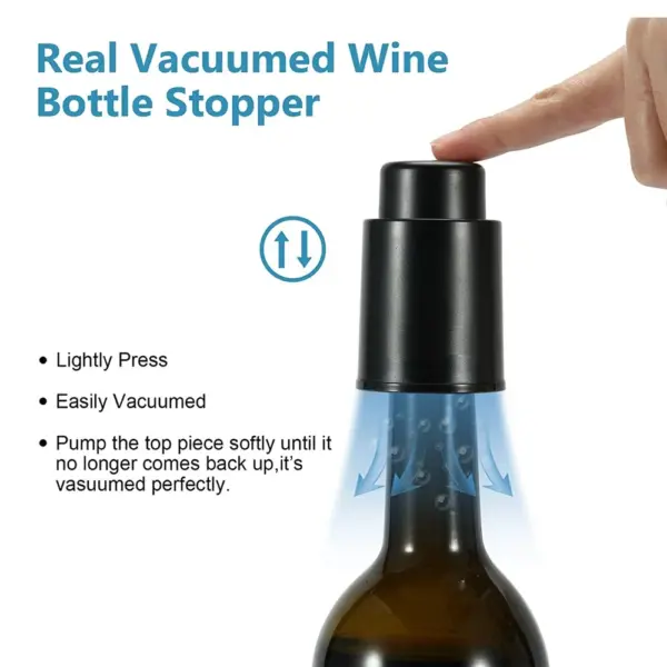 Vacuum Wine Bottle Stopper Reusable Sealer - Image 3