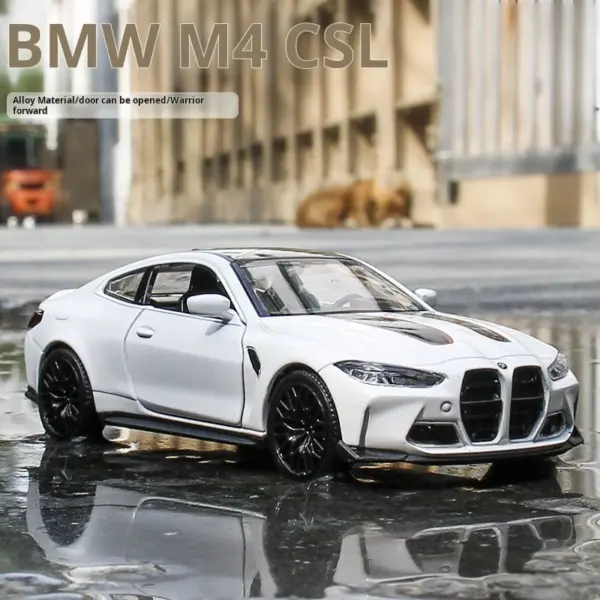 BMW M4 CSL 1/36 Scale Alloy Model Car - Image 2