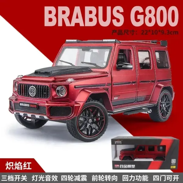 1:24 Mercedes Benz BRABUS G800 Diecast Model Car - Image 10