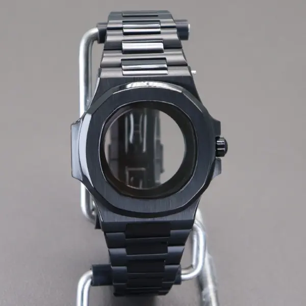 40mm Black Watch Case for Seiko NH34 NH35 - Image 2