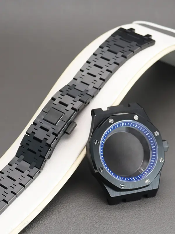 41mm Black Watch Case for Seiko Movement - Image 11