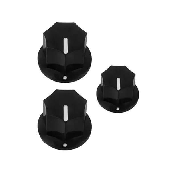 3 Pack Black Guitar and AMP Control Knobs - Image 4