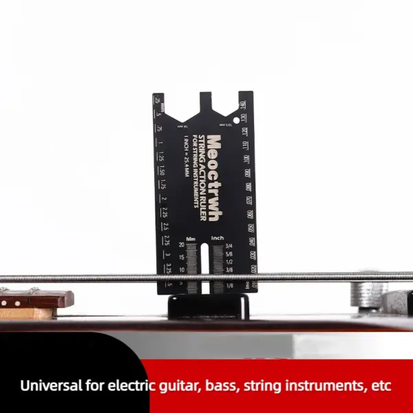 Aluminum Alloy Guitar and Bass Tuning Ruler - Image 2