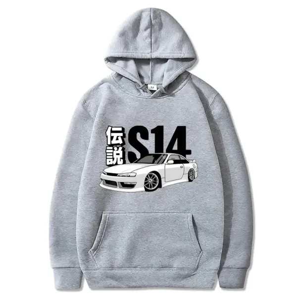 JDM Vintage Hoodie for Men, Casual Pullover - Image 6