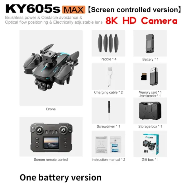 KY605S 8K Drone with 360 Obstacle Avoidance - Image 10