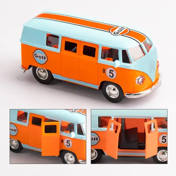 1:36 Volkswagen T1 Bus Diecast Model Van - Image 3