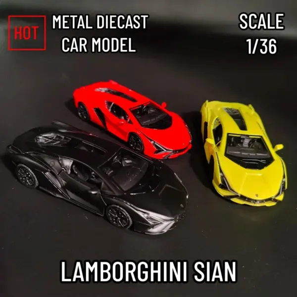 1:36 Lamborghini Sian Diecast Model Car