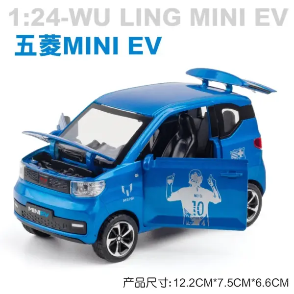 1:24 WULING HONGGUANG MINI EV Alloy Model Car - Image 2