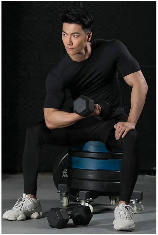 Men's Quick Dry Compression Fitness T-Shirt - Image 4