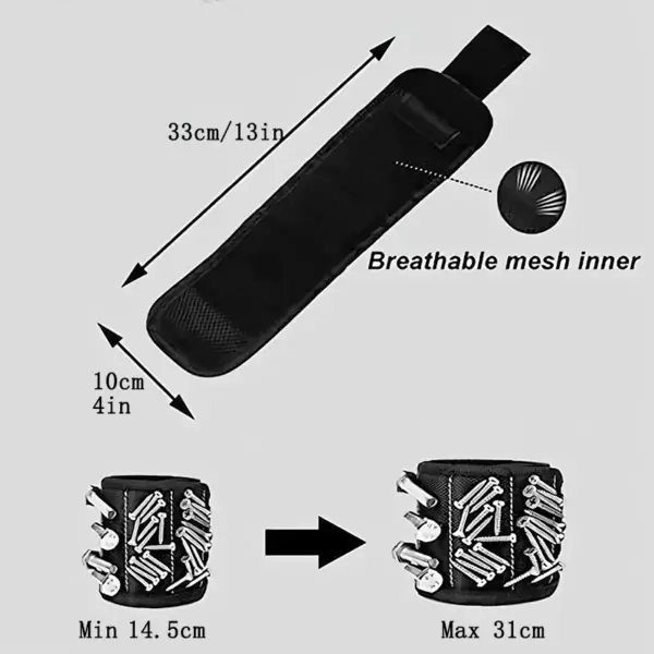 Magnetic Wrist Strap for Tools and Accessories - Image 5