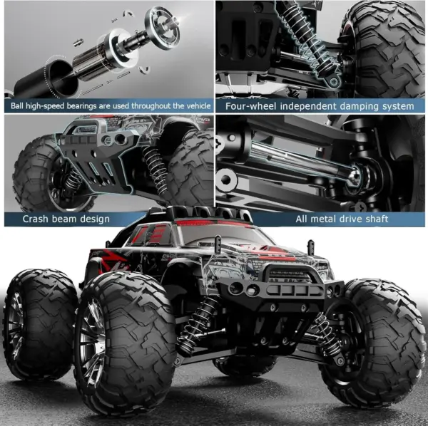 1:16 High-Speed Off-Road RC Car with LEDs - Image 4