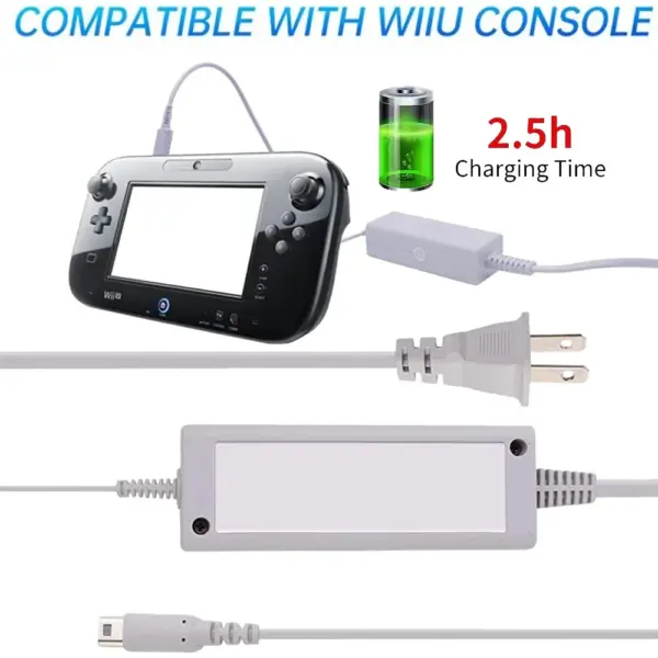 Wii U AC Charger with 6FT Cable