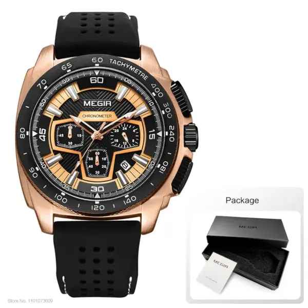 Megir MN2056GREBK-1N0 Quartz Chronograph Watch - Image 7