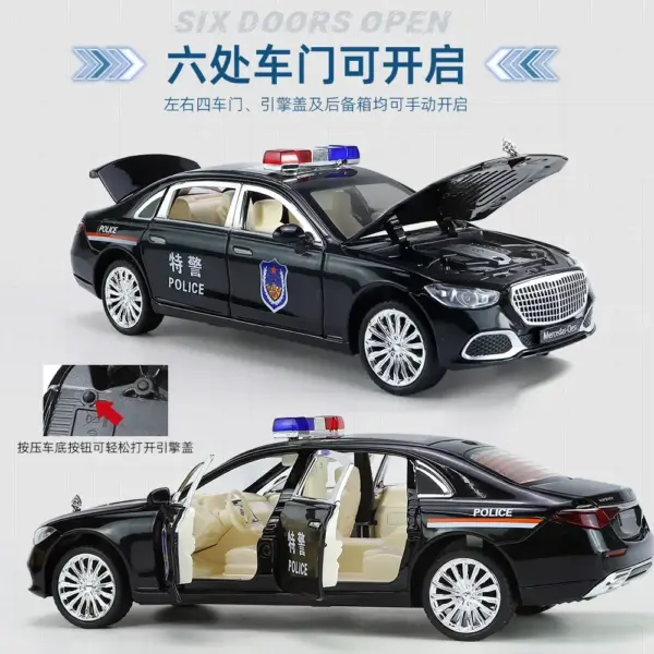 1:24 Mercedes-Benz Maybach Police Car Model - Image 4