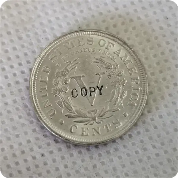 1895 Liberty Head V Nickel Replica Coin - Image 2