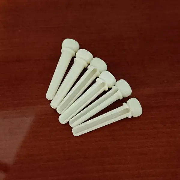 6 Pack Acoustic Guitar Bridge Pins Pure Bone - Image 3