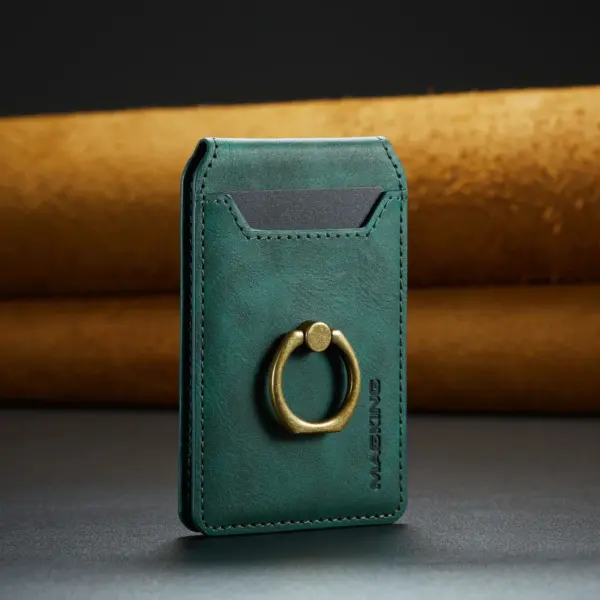 Magnetic Leather Card Holder for iPhone Models - Image 10