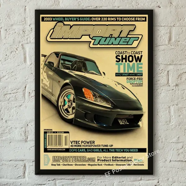 Vintage Motorsport GTR Cars Kraft Paper Poster - Image 26
