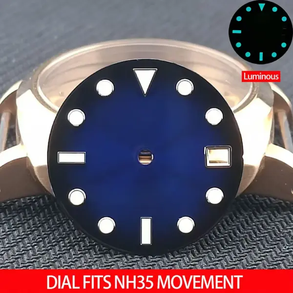Luminous 28.5MM Watch Dial for NH35/NH36 - Image 8