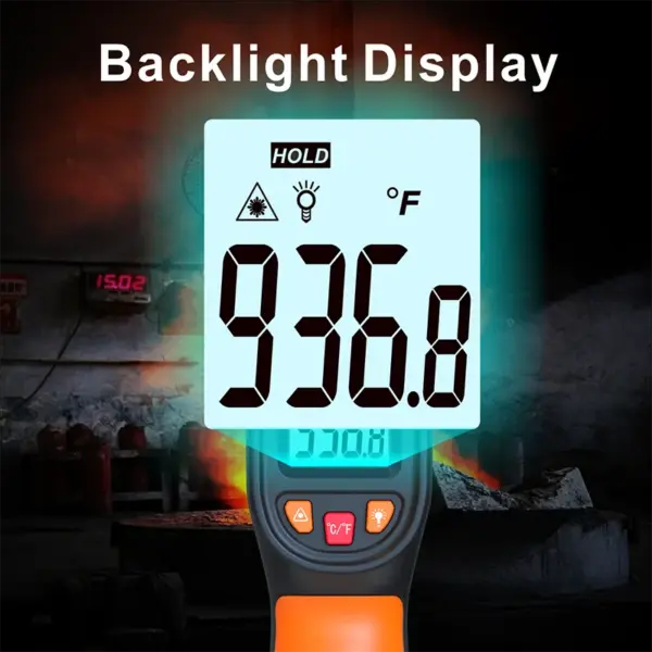 Infrared Thermometer -50 to 600°C Handheld Pyrometer - Image 2