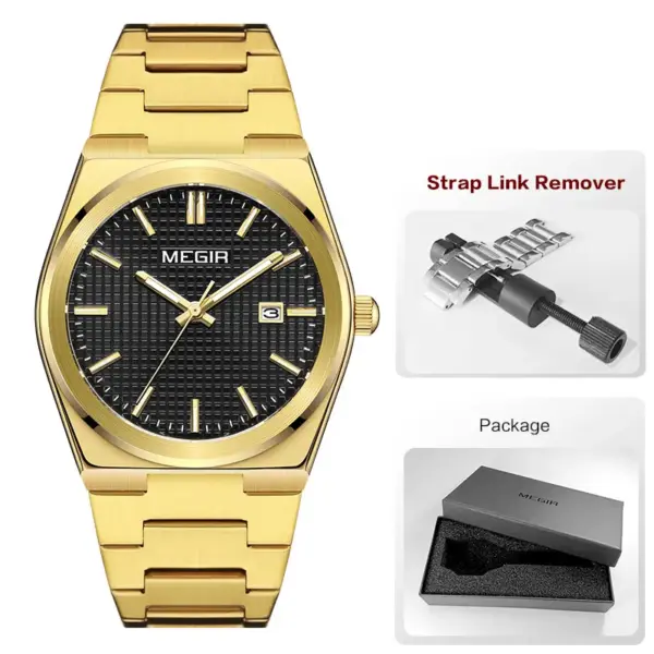 MEGIR MS1086G-2 Analog Quartz Men's Watch - Image 7