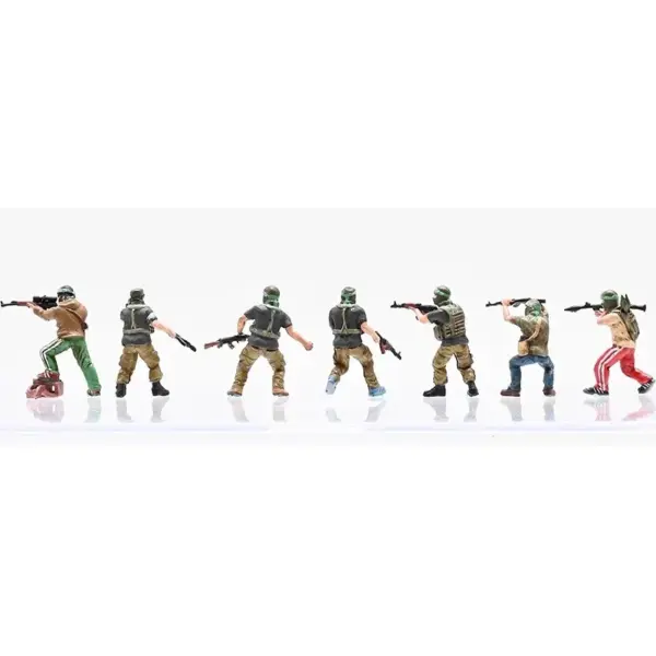 1/72 Scale 7 Pack Soldier Model Figures - Image 5