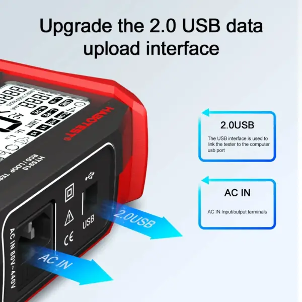 HT5910 Digital Resistance Meter with Data Storage - Image 5