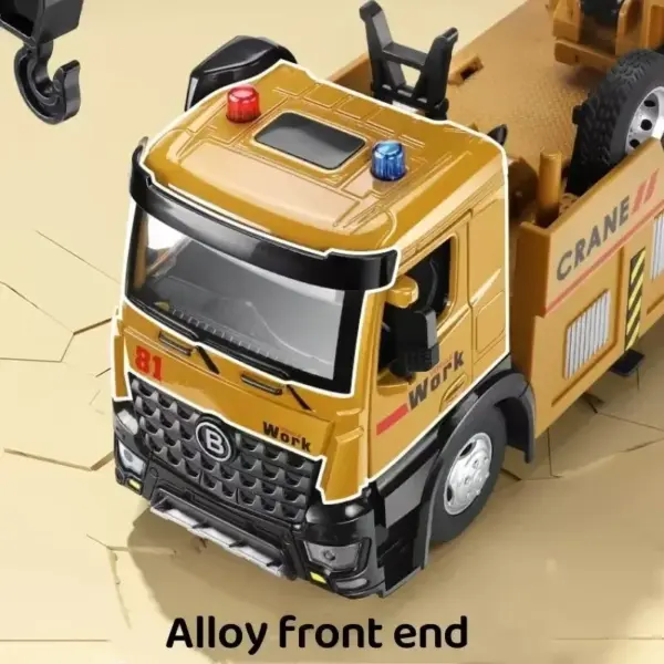 1:18 Diecast Crane Work Truck Toy Model - Image 6